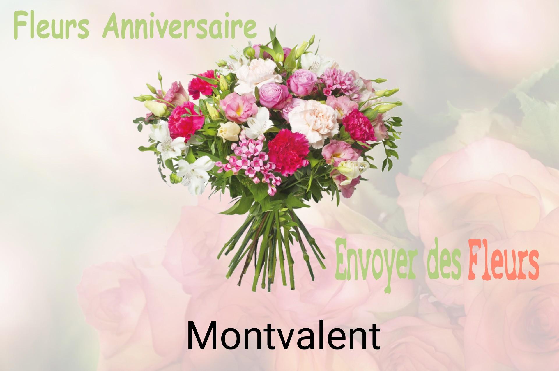 Bouquet de fleurs d’anniversaire livré à Montvalent