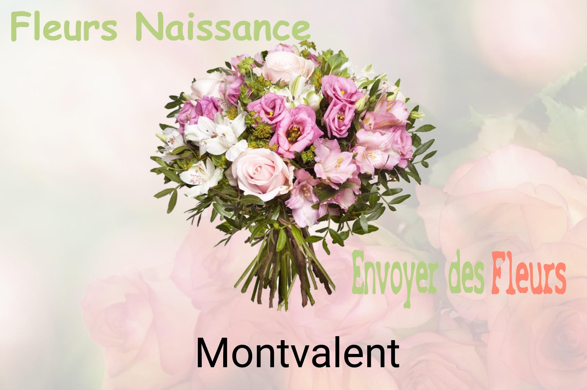 Bouquet de fleurs de naissance livré à Montvalent